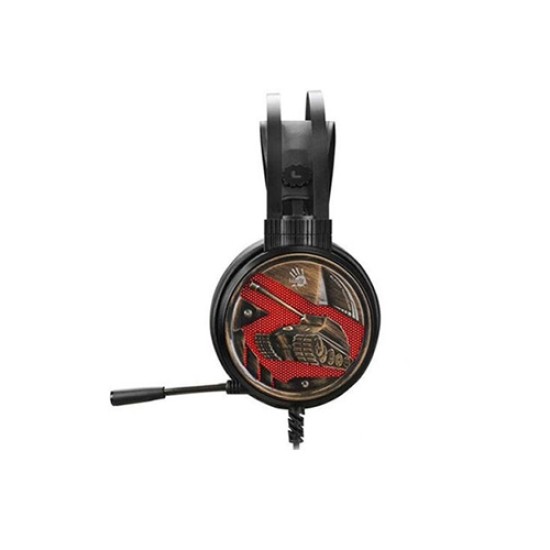 A4tech G650S USB Dazzling Orange Light Gaming Headphone Black