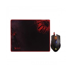 A4TECH Bloody Q8181S Neon X Glide Gaming Mouse & Mouse Pad