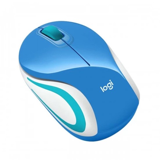 Logitech M187 Ultra Portable Blue Wireless Mouse