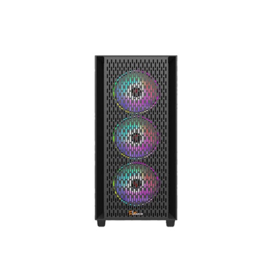 PC POWER FLOW DARK MESH ATX Desktop GAMING CASING 