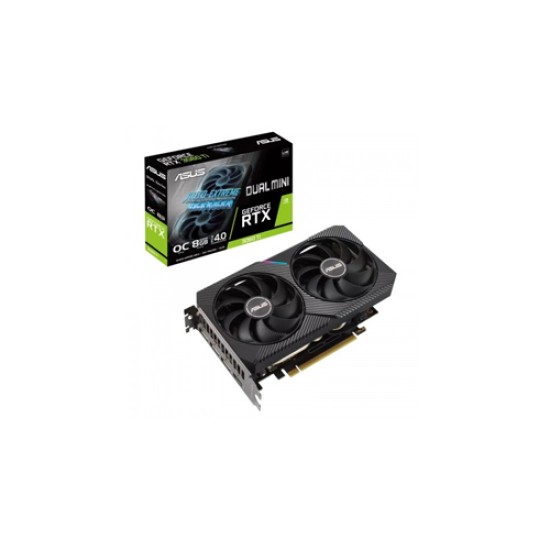 ASUS DUAL GeForce RTX 3060 Ti MINI V2 OC Edition 8GB GDDR6 LHR Graphics Card