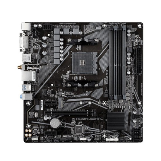 GIGABYTE A520M DS3H AC Ultra Durable AM4 Micro-ATX Motherboard