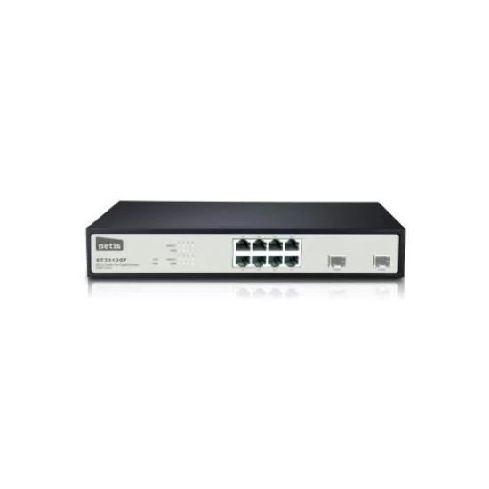 Netis ST3310GF 8GE 2 SFP-Port Gigabit Ethernet SNMP Switch
