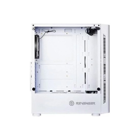 Revenger HAWA Mid Tower ATX RGB Gaming Case White