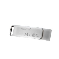 TwinMOS M3 32GB USB 3.1 Metal Body Black Pen Drive