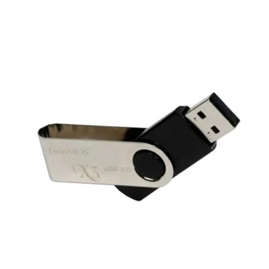 TwinMOS X3 32GB USB 3.1 Gen 1 Black Silver Pen Drive