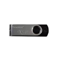 Twinmos X3 64GB USB 3.1 Gen 1 Black Silver Pen Drive