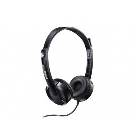 Rapoo H100 3.5mm Single Port Black Headphone