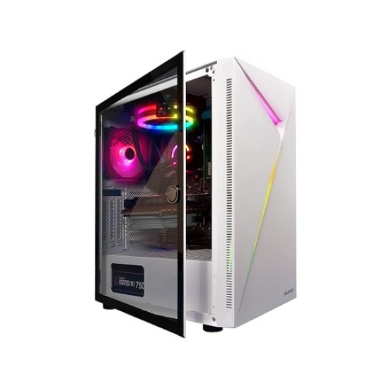 Gamdias ARGUS E4 Elite WH Mid Tower Gaming Case White